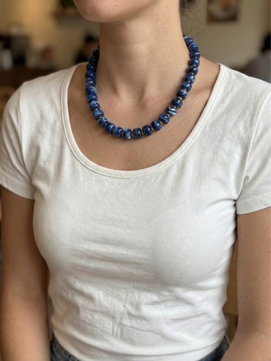 Collar Jaspe Azul