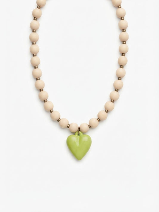 Collar Corazón Verde