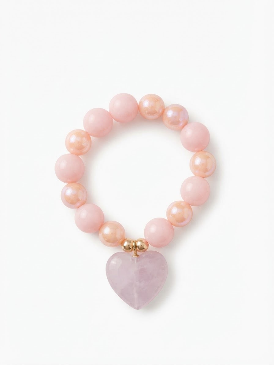 Pulsera Cuentas Corazón