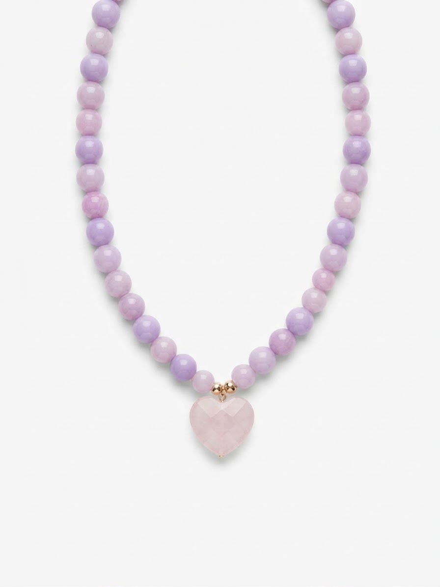 Collar Corazón Lila