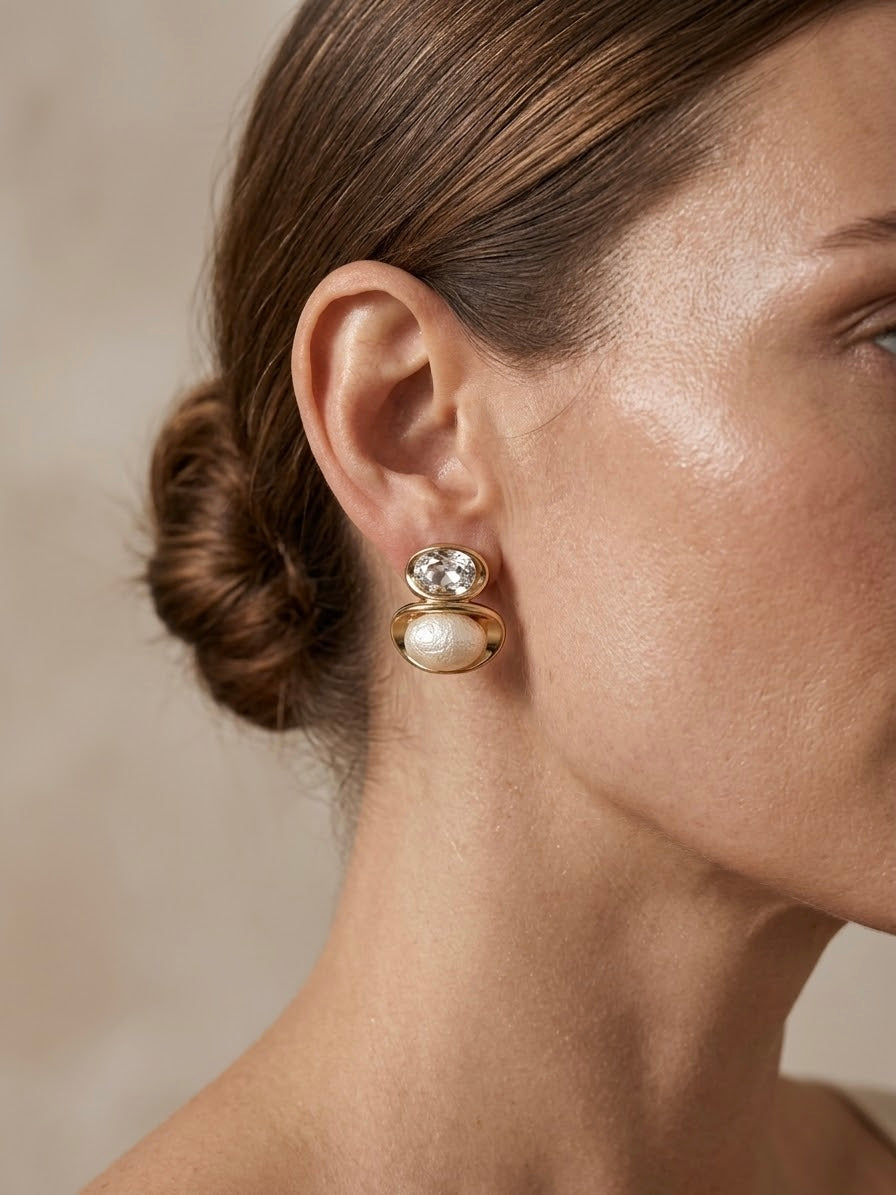 Arete Perla y Brillo
