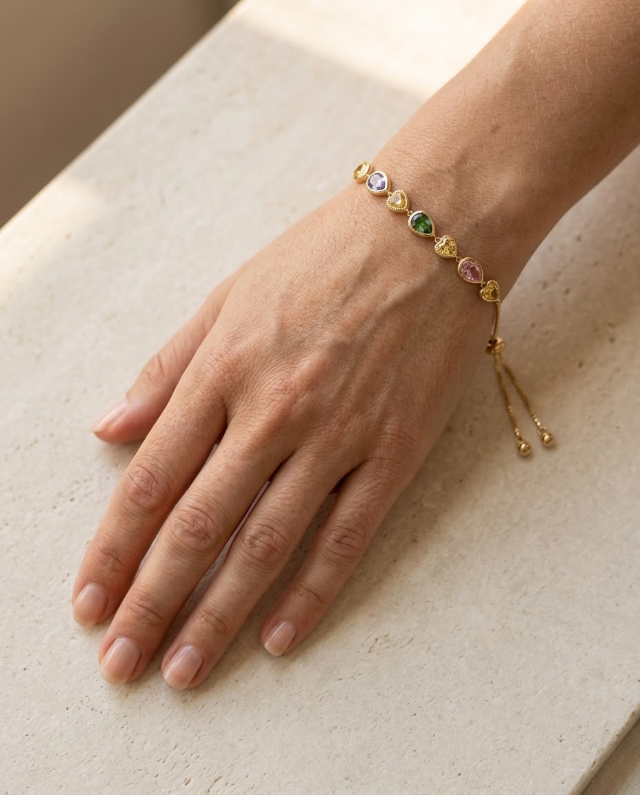 Pulsera Cristales de Colores