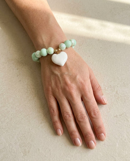 Pulsera Corazón Mint