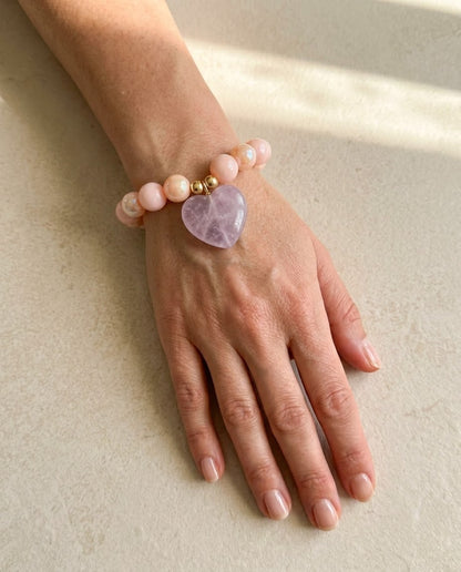 Pulsera Cuentas Corazón