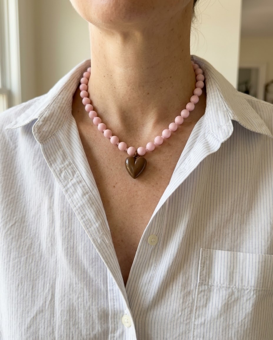 Collar Corazón Rosa
