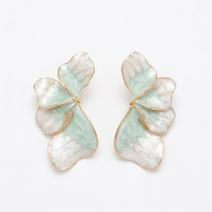 Aretes Petal Menta