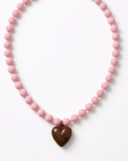 Collar Corazón Rosa