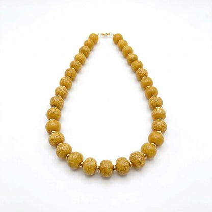 Collar Ámbar Mostaza