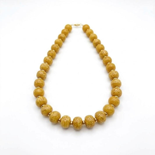 Collar Ámbar Mostaza