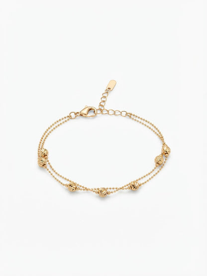 Pulsera Esferas Doradas