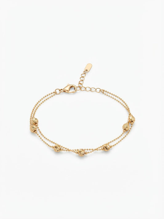 Pulsera Esferas Doradas