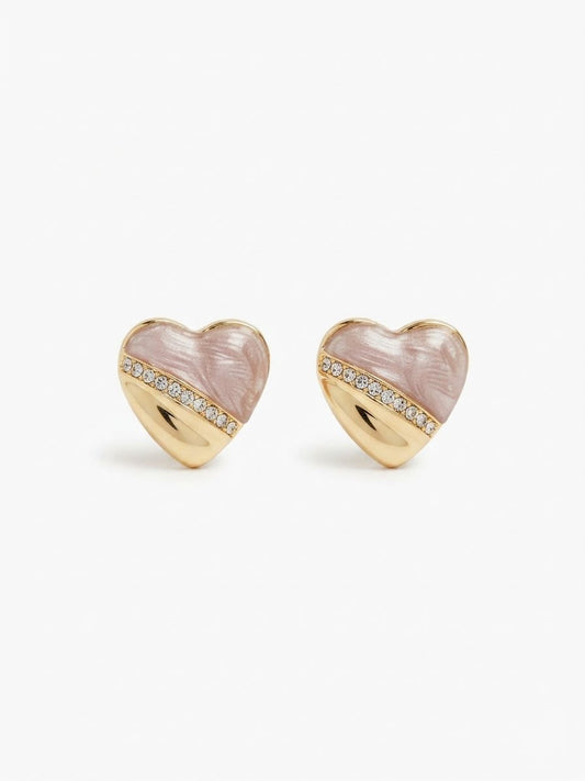 Aretes Corazón Esmaltado